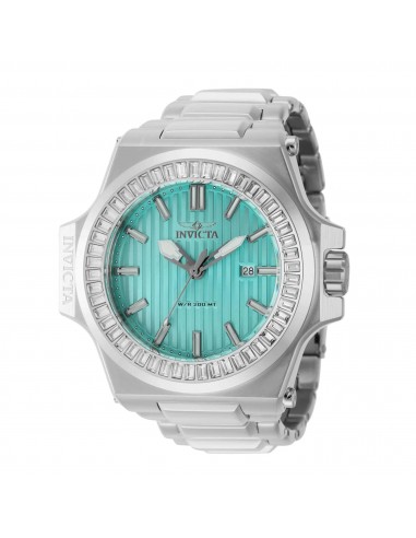 Invicta Men's Watch - Akula Date Display Turquoise Dial Silver Steel Bracelet | 43383 hantent personnes