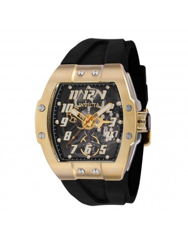 Invicta Men's Watch - JM Correa Automatic Black Silicone Strap Two Tone Case | 43513 de France