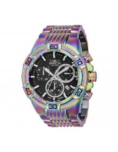 Invicta Men's Watch - Bolt Chronograph Black Dial Iridescent Steel Bracelet | 43635 Dans la société mordern