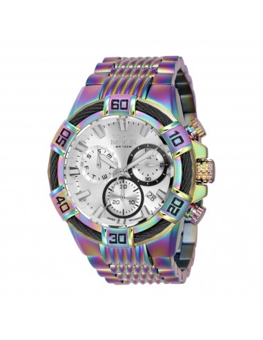 Invicta Men's Watch - Bolt Chronograph Silver Dial Iridescent Steel Bracelet | 43636 prix pour 