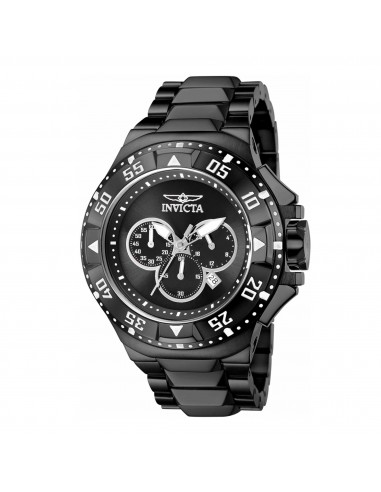 Invicta Men's Watch - Excursion Chronograph Date Display Black Stainless Steel | 43646 s'inspire de l'anatomie humaine