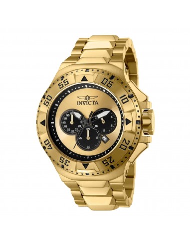 Invicta Men's Watch - Excursion Chronograph Date Display Gold and Black Dial | 43647 en ligne des produits 