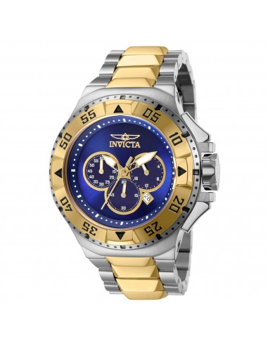 Invicta Men's Watch - Excursion Chronograph Date Display Gold and Blue Dial | 43650 de votre