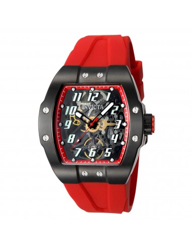 Invicta Men's Watch - JM Correa Automatic Semi Skeleton Dial Silicone Strap | 44649 chez Cornerstreet bien 