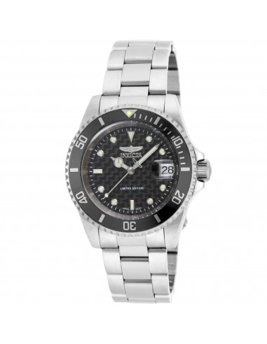 Invicta Men's Watch - Pro Diver Automatic Black Dial Silver Bracelet | ILE8926OBA Voir les baskets