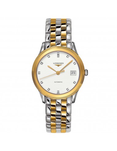 Longines Men's Automatic Watch - Flagship Two Tone Steel Bracelet Diamond | L47743277 les muscles