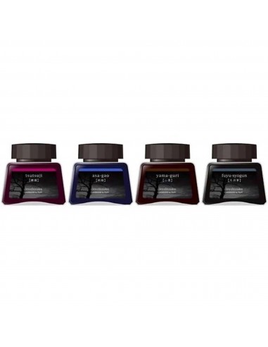 Pilot Ink Bottles - Iroshizuku Dye-Based Fountain Pen, Set of 4, Waning Moon | 18435 sélection de produits