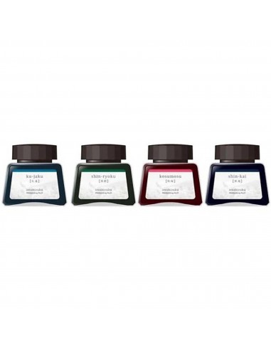 Pilot Ink Bottles - Iroshizuku Dye-Based Glass Fountain Pen, Set of 4, Dawn | 18438 pas chere