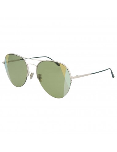 Bottega Veneta Unisex Sunglasses - Silver Metal Aviator Frame | BV0247S-30006485008 online