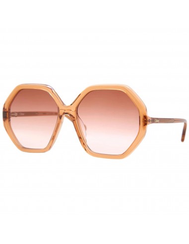 Chloe Women's Sunglasses - Orange Lens Acetate Square Frame | CH0008SA-30009905001 offre 