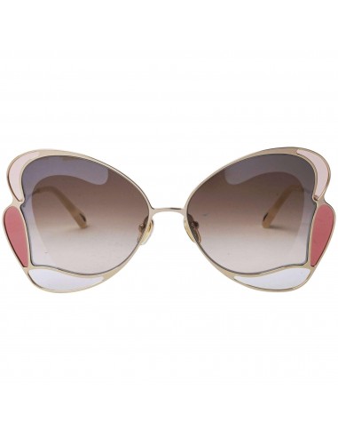 Chloe Women's Sunglasses - Gold Full Rim Butterfly Metal Frame | CH0048S-30011230003 votre