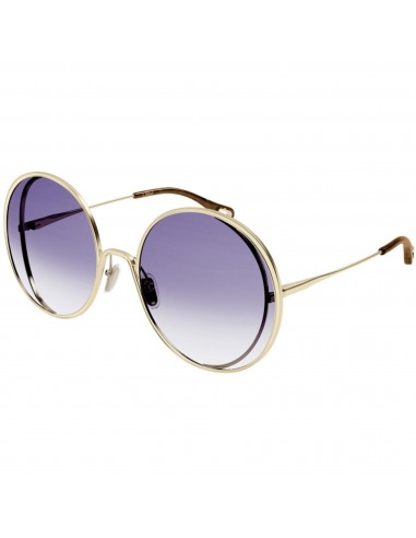 Chloe Women's Sunglasses - Violet Gradient Lens Metal Frame | CH0037SA-30009908005 sélection de produits