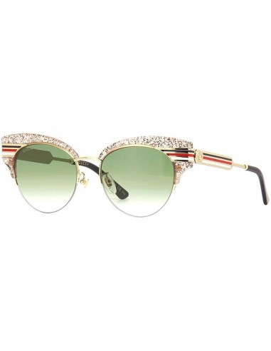 Gucci Women's Sunglasses - Shiny Glitter Nude and Gold Frame | GG0283S-30002381003 Jusqu'à 80% De Réduction