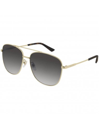 Gucci Unisex Sunglasses - Full Rim Gold Metal Frame Grey Lens | GG0410SK-30005976003 les ligaments