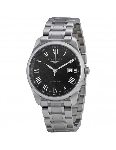 Longines Men's Watch - Master Black Dial Silver Stainless Steel Bracelet | L27934516 50-70% off 