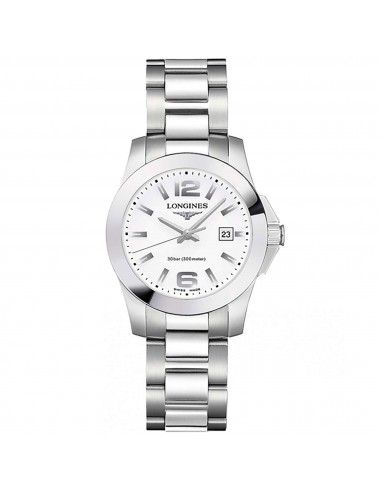 Longines Women's Watch - Conquest White Dial Stainless Steel Bracelet | L33764166 shop