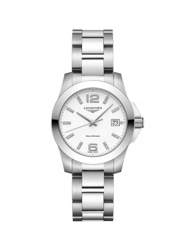 Longines Women's Watch - Conquest Quartz Silver Stainless Steel Bracelet | L33774166 une grave pollution 