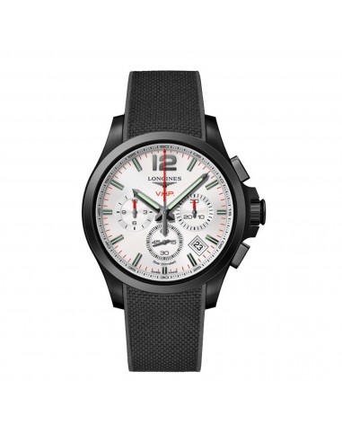 Longines Men's Watch - Conquest V.H.P. Chronograph Black Rubber Strap | L37172769 online