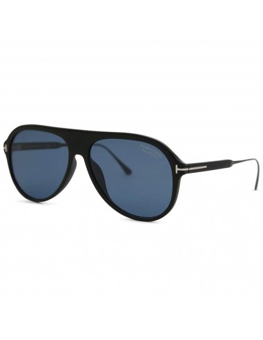 Tom Ford Men's Sunglasses - Nicholai Matte Black Frame Smoke Blue Lenses | FT06245702D pour bénéficier 