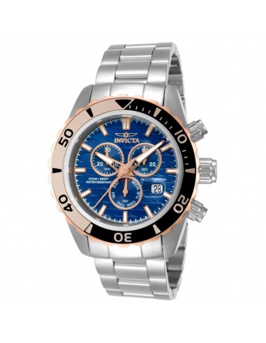 Invicta 14340 Men's Pro Diver Chronograph Dive Blue Dial Stainless Steel Watch Profitez des Offres !