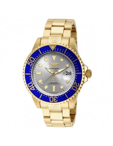 Invicta 15845 Men's Grand Diver Automatic Silver Dial Gold Tone Steel Dive Watch pas cher chine