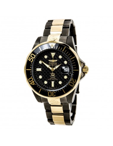 Invicta 15846 Men's Grand Diver Black Dial Two Tone Steel Bracelet Automatic Watch sur le site 