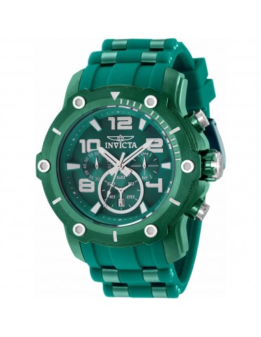 Invicta Men's Chronograph Watch - Pro Diver Green Steel and Rubber Strap | 40802 À commander