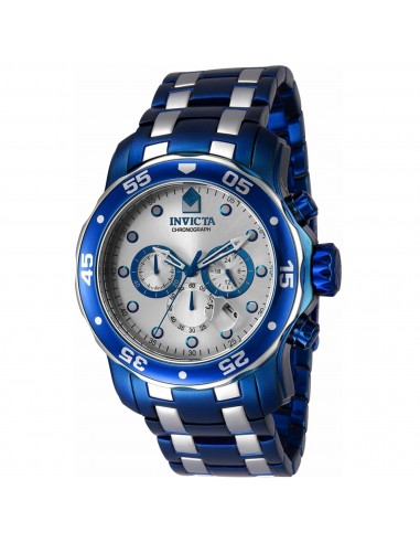 Invicta Men's Chronograph Watch - Pro Diver Blue and Silver Dial Bracelet | 40923 Dans la société mordern