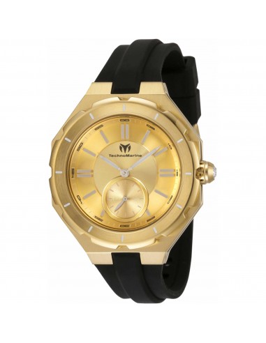 Technomarine Women's Quartz Watch - Cruise Sea Lady Gold Tone Dial Strap | TM-120038 pas cher chine