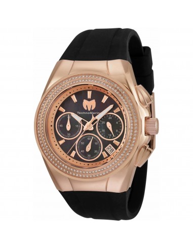 Technomarine Women's Watch - Cruise Diva Pave Black and Rose Gold Dial | TM-120043 Venez découvrir notre 