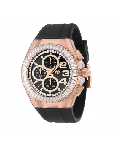 Technomarine Men's Watch - Cruise Glitz Chrono Black Strap Rose Gold Case | TM-121018 livraison et retour toujours gratuits