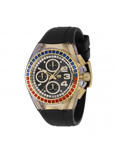 Technomarine Women's Watch - Cruise Glitz Chrono Black Strap Steel Case | TM-121047 outlet