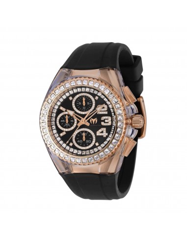 Technomarine Unisex Watch - Cruise Glitz Quartz Chrono Rose Steel Case | TM-121051 pas chere