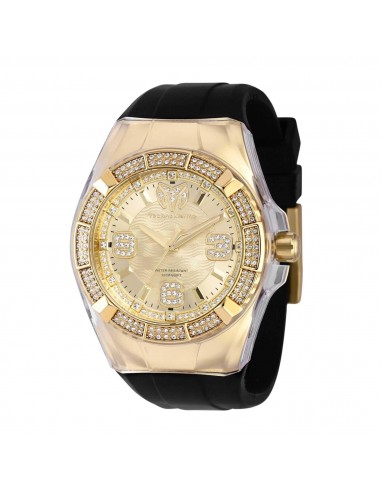 Technomarine Men's Watch - Cruise Glitz Gold Tone Dial Silicone Strap | TM-121093 Economisez 