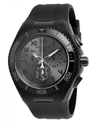 Technomarine TM-115008 Men's Cruise California Black Dial Black Strap Chronograph Dive Watch meilleur choix