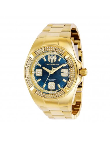 Technomarine Men's Watch - Cruise Glitz Quartz Blue Dial Steel Bracelet | TM-121110 ou a consommer sur place