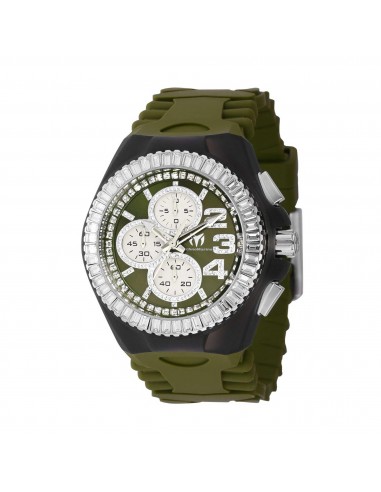 Technomarine Men's Watch - Cruise Jellyfish Chrono Green and White Dial | TM-121183 la colonne vertébrale