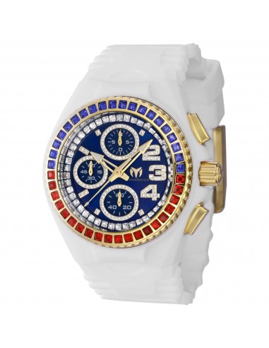 Technomarine Men's Watch - Cruise Square Shape Red, Blue Crystal Bezel | TM-121199 livraison gratuite