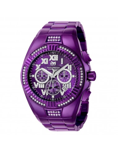 Technomarine Men's Chronograph Watch - Cruise Crystal Purple Dial Bracelet | TM-121231 chez Cornerstreet bien 