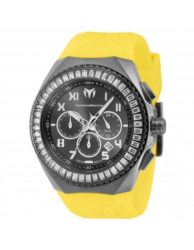 Technomarine Men's Watch - Manta Ocean Chrono Gunmetal Dial Yellow Strap | TM-221039 acheter en ligne