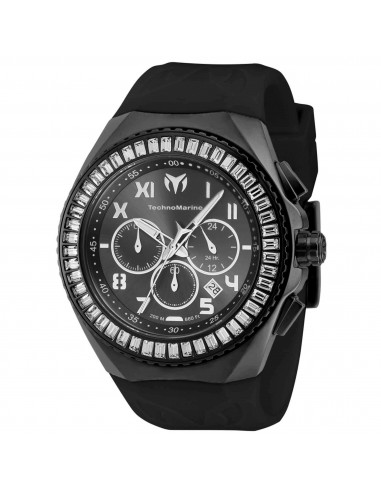 Technomarine Men's Watch - Manta Ocean Chrono Gunmetal Dial Black Strap | TM-221042 votre