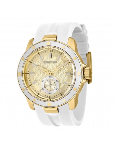 Technomarine Men's Quartz Watch - UF6 Champagne Dial White Silicone Strap | TM-621006 outlet