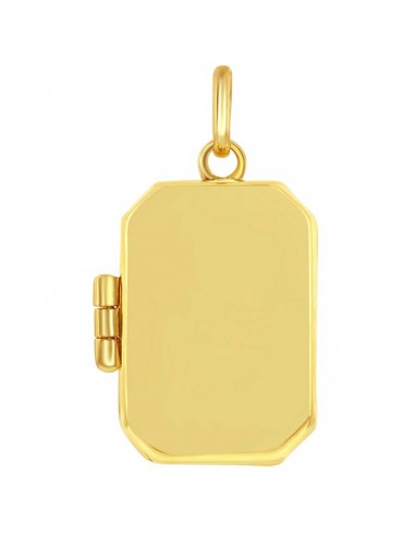 Classic Gold+ Women's Locket - 14K Yellow Gold Rectangle | 14J-201 rembourrage situé sous