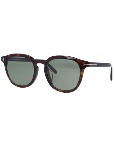 Tom Ford Unisex Sunglasses - Pax Green Lens Dark Havana Round Frame | FT0816-F5352N vente chaude votre 