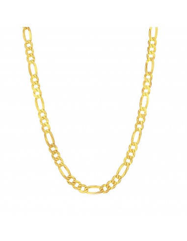 Links Of Italy Men's Chain - Gold Sterling Silver 5mm Flat Figaro, 20 Inch | Q-5756-20 vente chaude votre 