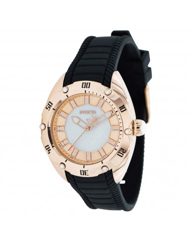 Invicta Women's Quartz Watch - Venom White and Rose Gold Dial Black Strap | 35670 la livraison gratuite