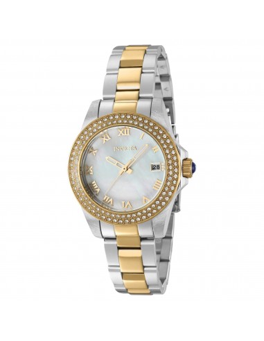 Invicta Women's Quartz Watch - Angel White MOP Dial Two Tone Bracelet | 36075 JUSQU'A -70%! 