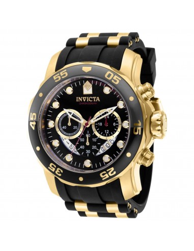 Invicta Men's Quartz Watch - Pro Diver Scuba Chronograph Black Dial Strap | 37228 l'achat 