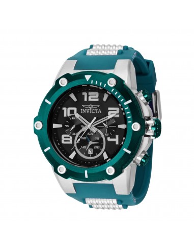 Invicta Men's Watch - Speedway Chronograph Date Display Green Silicone Strap | 40897 les ligaments