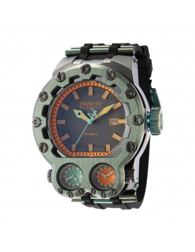 Invicta Men's Watch - Reserve Magnum Tria Automatic Gunmetal and Orange Dial | 43127 de France